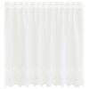 vidaXL Čipkov&aacute; z&aacute;clona Biela 80 x 150 cm Polyester