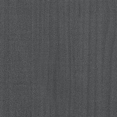 vidaXL Posteľný rám, sivý, drevený masív 90x190 cm, jednolôžko