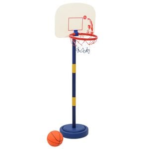 VidaXL Basketbalov&yacute; stojan s loptou a pumpou nastaviteľn&aacute; v&yacute;&scaron;ka