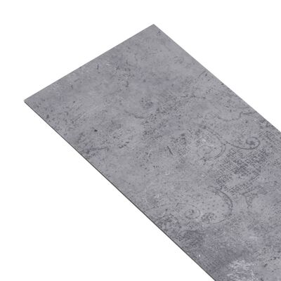 vidaXL Podlahové dosky z PVC 5,02 m² 2 mm, samolepiace, cementovo sivé