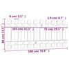 vidaXL Latkov&yacute; plot 180x80 cm impregnovan&eacute; borovicov&eacute; drevo