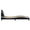 vidaXL R&aacute;m postele, Viana, s LED bez matraca, čierno biely 80x200 cm