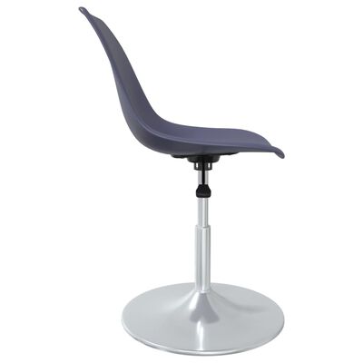 vidaXL Otočné jedálenské stoličky 4 ks fialové PP