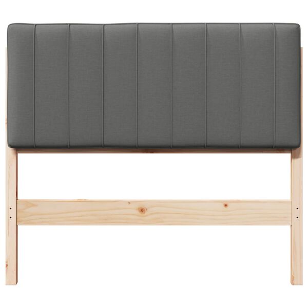 vidaXL Čal&uacute;nen&eacute; čelo postele s čelnou doskou Hned&aacute; a svetlosiv&aacute; 100 cm