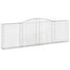vidaXL Oblúkové gabionové koše 5 ks 400x30x120/140 cm pozink. železo