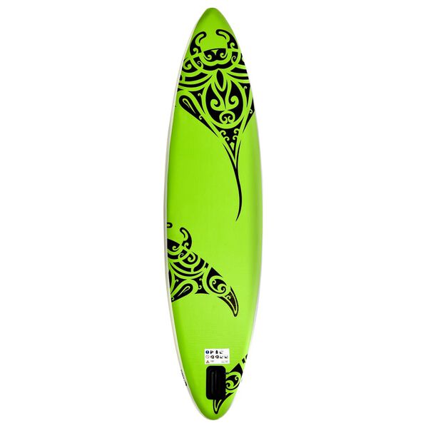vidaXL Nafukovací Stand Up Paddleboard 366x76x15 cm zelený