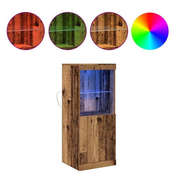 vidaXL LED komoda Star&eacute; drevo 41 x 37 x 100 cm Kompozitn&eacute; drevo