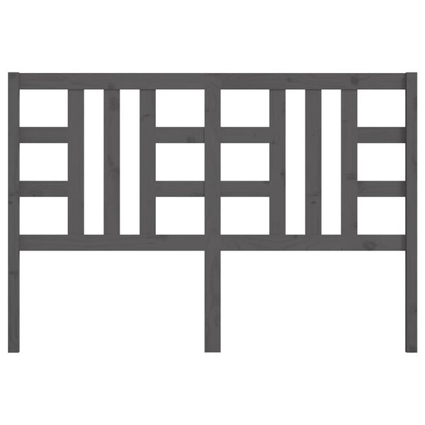 vidaXL Čelo postele sivé 166x4x100 cm masívna borovica