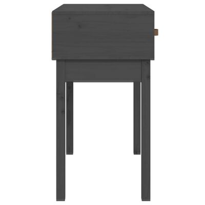 vidaXL Konzolový stolík sivý 76,5x40x75 cm masívne borovicové drevo