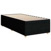 vidaXL Posteľn&yacute; r&aacute;m boxspring s matracom čierny 80x200 cm l&aacute;tka