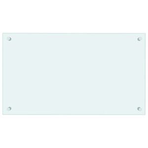 vidaXL Kuchynsk&aacute; z&aacute;stena, mliečna 70x40 cm, tvrden&eacute; sklo