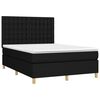 vidaXL Boxspring posteľ s matracom čierny 140x190 cm l&aacute;tka