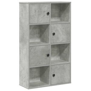 vidaXL Knižnica bet&oacute;novo siv&aacute; 60x24x101,5 cm kompozitn&eacute; drevo