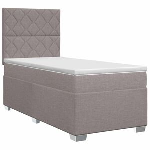 vidaXL Posteľ boxspring s matracom Sivohned&aacute; 80 x 200 cm L&aacute;tka