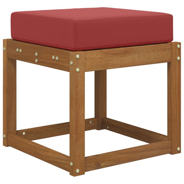 vidaXL Vank&uacute;&scaron; na vonkaj&scaron;ie sedenie v&iacute;novo červen&aacute; 40 x 40 x 8 cm