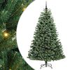 vidaXL Umel&yacute; Skl&aacute;pac&iacute; Vianočn&yacute; Stromček Zelen&aacute; 210 cm PVC a kov