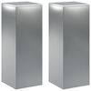 vidaXL Stojan na rastliny 2 pcs Strieborn&aacute; 30 x 30 x 80 cm