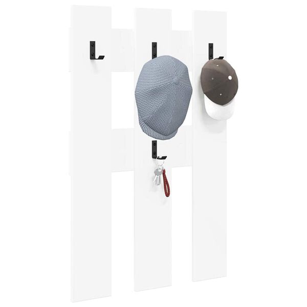 vidaXL Ve&scaron;iak na stenu N&aacute;stenn&yacute; Biela 65 x 3 x 100 cm Kompozitn&eacute; drevo