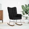 vidaXL Hojdacie kreslo čierne zamatov&eacute;