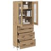 vidaXL Highboard Remeseln&yacute; dub 69,5 x 34 x 90 cm Kompozitn&eacute; drevo