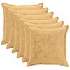 vidaXL Poťah na podložku 6 pcs HOUTEN Sivohned&aacute; 70 x 70 cm Flanel