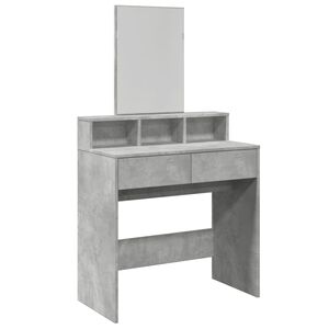 vidaXL Toaletn&yacute; stol&iacute;k so zrkadlom bet&oacute;novosiv&yacute; 80x41x144,5 cm