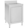 vidaXL Gastro kuchynsk&yacute; drez so skrinkou 60x60x96 cm nehrdzavej&uacute;ca oceľ