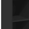 vidaXL Vysoká skrinka čierna 40x41x124 cm kompozitné drevo