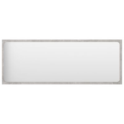 vidaXL Kúpeľňové zrkadlo betónovo-sivé 100x1,5x37 cm drevotrieska
