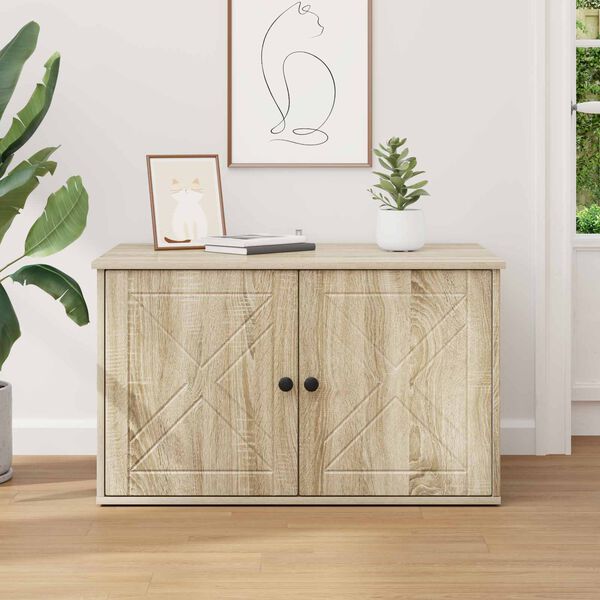 vidaXL Mačka Dom Sonoma 85 x 55 x 50,5 cm Kompozitn&eacute; drevo