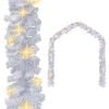 vidaXL Vianočn&aacute; girlanda s LED svetielkami 10 m, biela