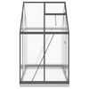 vidaXL Skleník s základovým rámom antracitový 169x114x202 cm hliník