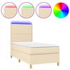 vidaXL Posteľ boxsping s matracom a LED kr&eacute;mov&aacute; 90x190 cm l&aacute;tka