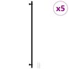 vidaXL Rukov&auml;te na skrinku 5 ks čierne 480 mm nehrdzavej&uacute;ca oceľ