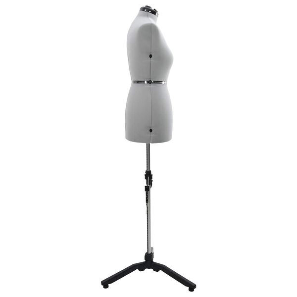 vidaXL Nastaviteľn&yacute; formul&aacute;r &scaron;iat pre ženy Siv&aacute; m Zamat