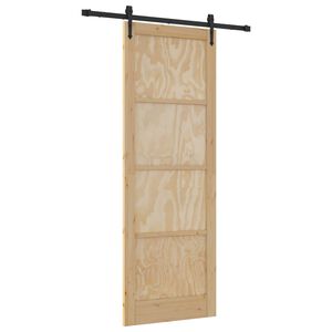 vidaXL Posuvn&eacute; dvere ORKDAL Pr&iacute;rodn&aacute; 83 x 232 cm Borovicov&yacute; mas&iacute;v