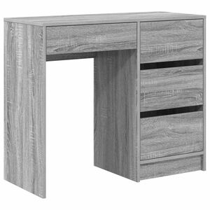 vidaXL St&ocirc;l Siv&yacute; Sonoma Kompozitn&eacute; drevo 90 x 37,5 x 75 cm