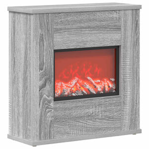 vidaXL Elektrick&yacute; krb Siv&yacute; Sonoma 47 x 18 x 48 cm Kompozitn&eacute; drevo
