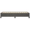 vidaXL Posteľ bez matraca tmavosivá 80x200 cm zamat