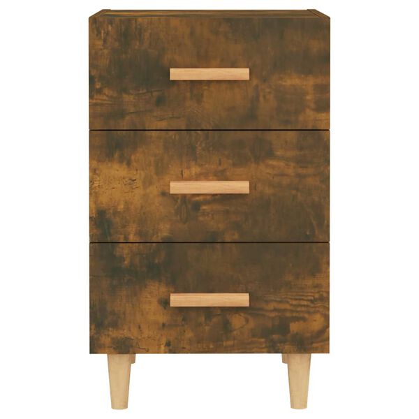 vidaXL Nočný stolík dymový dub 40x40x66 cm kompozitné drevo