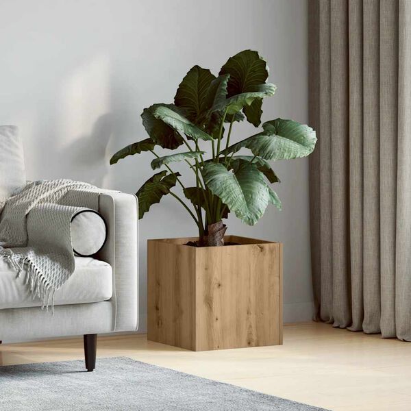 vidaXL kvetináč Artisan Dub Artisan 40x40x40 cm Konštruktérske drevo