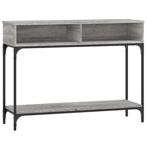 vidaXL Konzolov&yacute; stol&iacute;k siv&yacute; sonoma 100x30,5x75 cm kompozitn&eacute; drevo