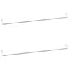 vidaXL Z&aacute;clonov&eacute; koľajnice 2 ks biele a strieborn&eacute; 90-135 cm hlin&iacute;k