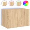 vidaXL TV n&aacute;stenn&aacute; skrinka s LED svetlami dub sonoma 60x35x41 cm