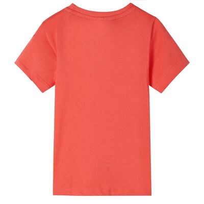 Detské tričko s krátkymi rukávmi svetločervené 92