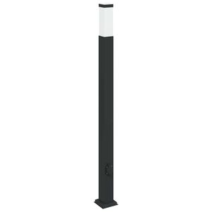 vidaXL Stĺpikov&eacute; svietidlo so z&aacute;suvkou 110 cm čierne IP44