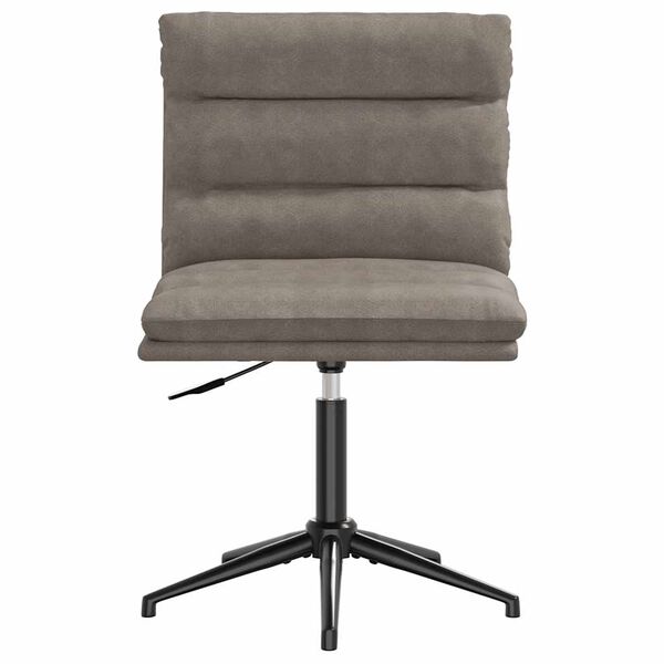 vidaXL Jedálenská stolička sivá umelá koža