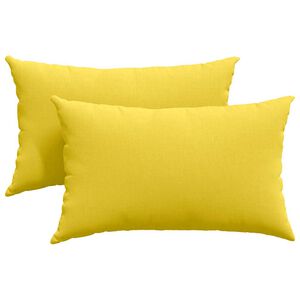 vidaXL Vank&uacute;&scaron;e na pohovku 2 ks l&aacute;tka Svetložlt&aacute; 50 x 30 cm