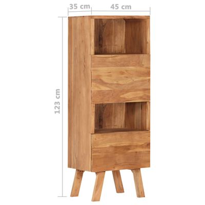 vidaXL Vysoká skrinka 45x35x123 cm masívne akáciové drevo