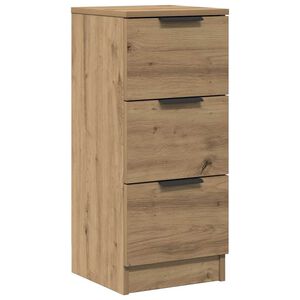 vidaXL Komoda dub artisan 30x30x70 cm spracovan&eacute; drevo